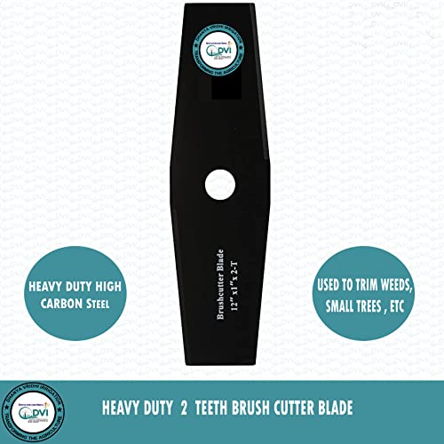 DVI Heavy Duty 2T(12" INCH) Blade for Brush Cutter|Grass Trimmer|Crop Reaper Suitable for 2/4 Stroke Used for Cutting Bushes,Grass and Weeds (Made in India) - Image 2