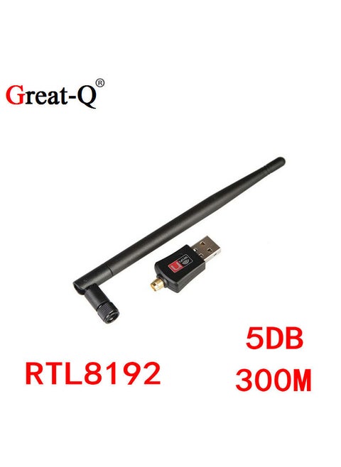 300M USB Wireless Adapter RTL8192EU 5DB