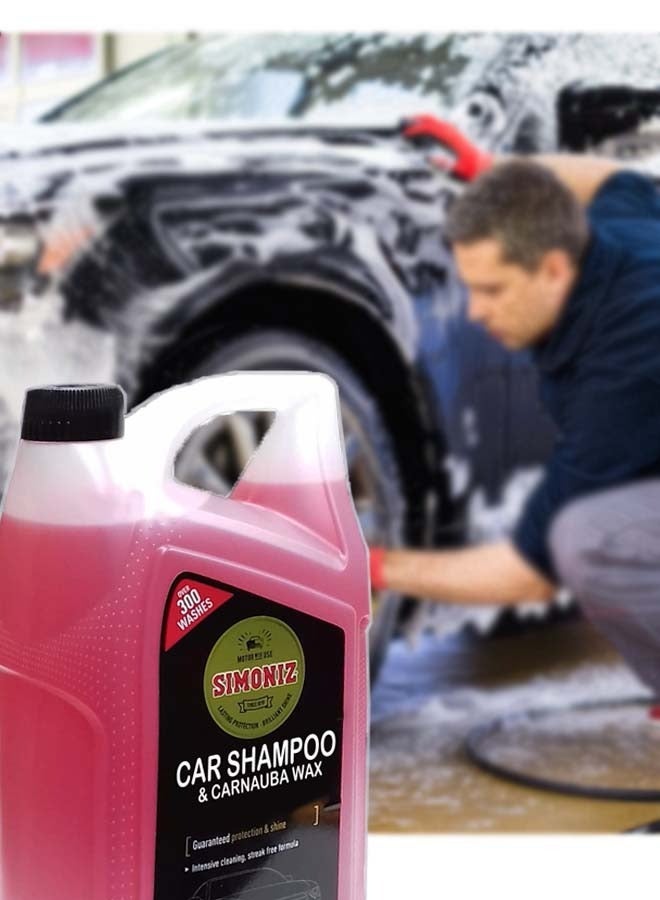 Simoniz Car Shampoo and Carnauba Wax with Streak Free Formula Apple-mint Fragrance 5 L - Image 2