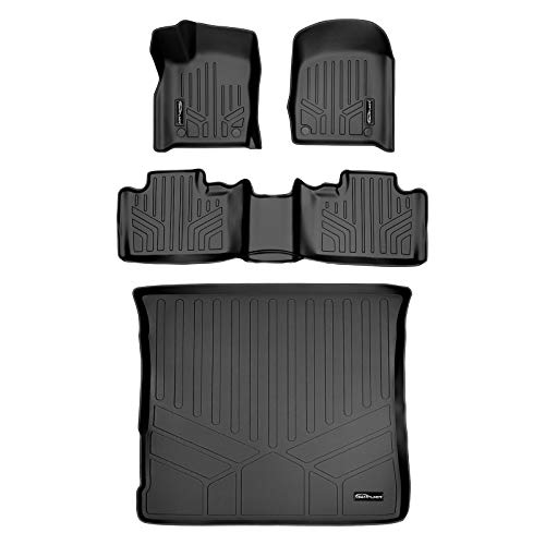 MAX LINER MAXLINER Custom Fit Floor Mats 2 Rows and Cargo Liner Set Black Compatible with 2016-2021 Jeep Grand Cherokee - Image 1