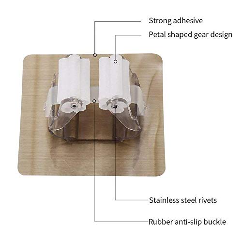 Vruta Vruta Magic Sticker Self Adhesive Multifunction Wall Mounted Mop Broom Holder - Image 2