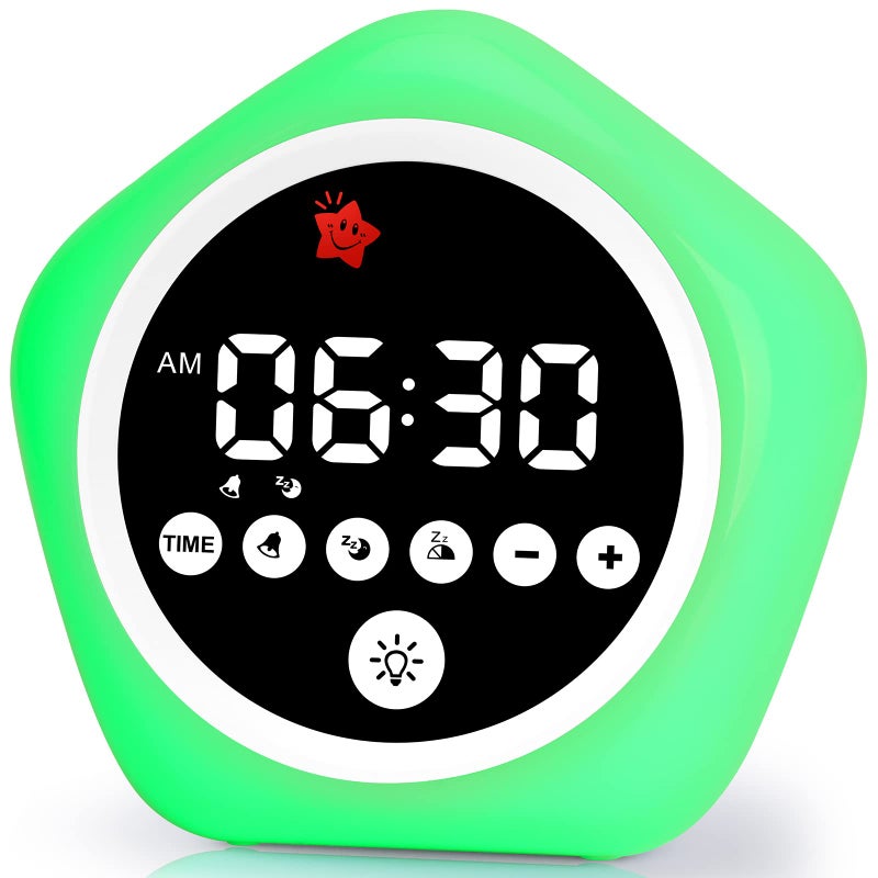 Annngul Kids Alarm Clock  Ok To Wake Clock With Green Light Red Light  Toddler Sleep Training Clock For Children - Image 1