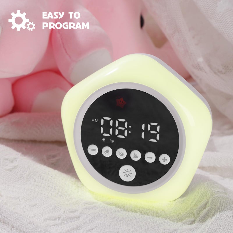 Annngul Kids Alarm Clock  Ok To Wake Clock With Green Light Red Light  Toddler Sleep Training Clock For Children - Image 4