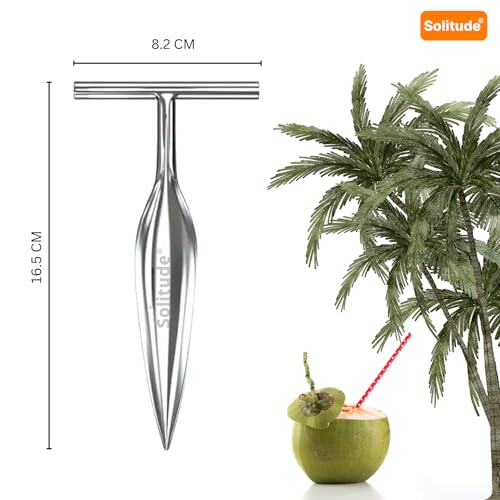 Solitude Stainless Steel Tender Coconut Opener Machine, Coconut Driller | Coconut Husk Remover, Water Extractor Smart Kitchen Tool - Image 2