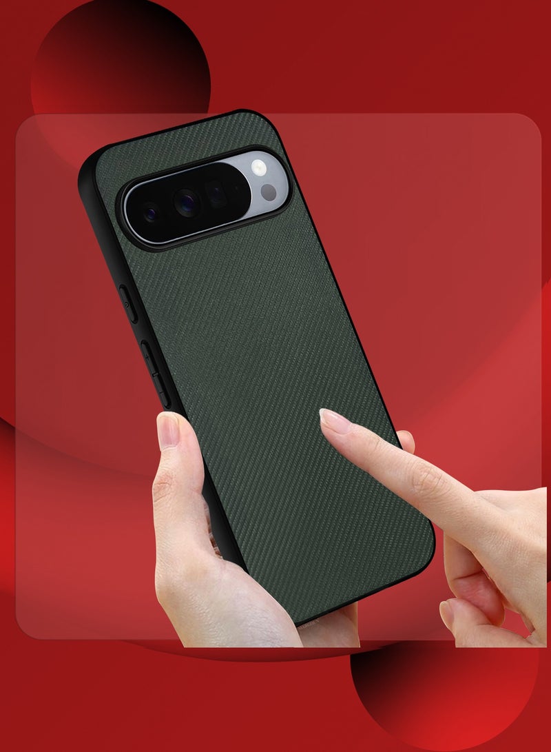 Hard Carbon-Laminated Protective Cover for Google Pixel 10 Pro – Slim Shockproof Case - Green - Image 3