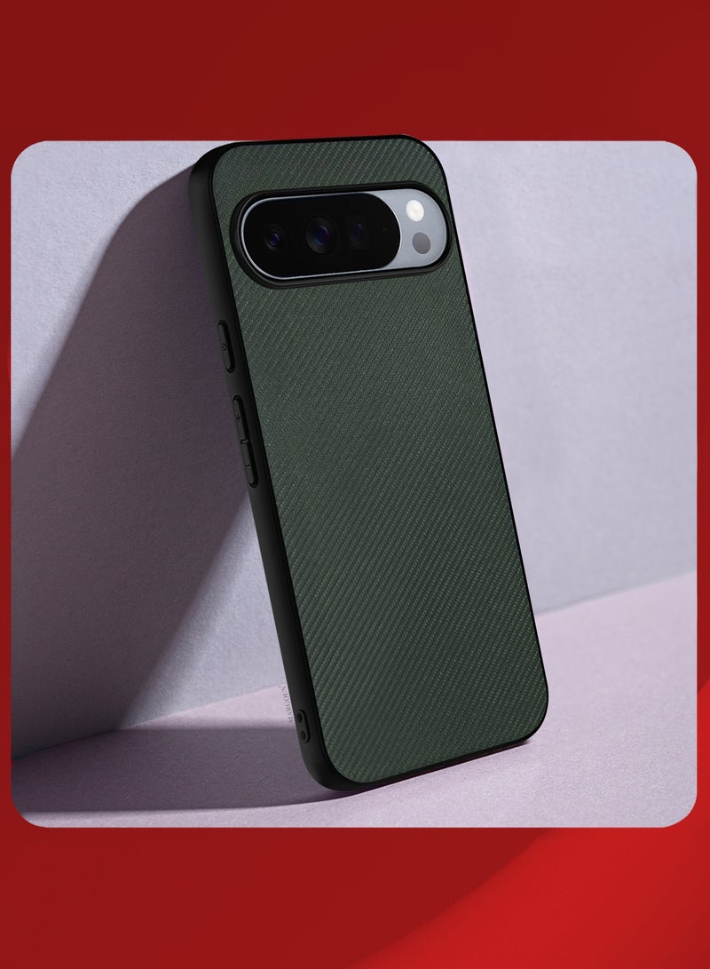 Hard Carbon-Laminated Protective Cover for Google Pixel 10 Pro – Slim Shockproof Case - Green - Image 2