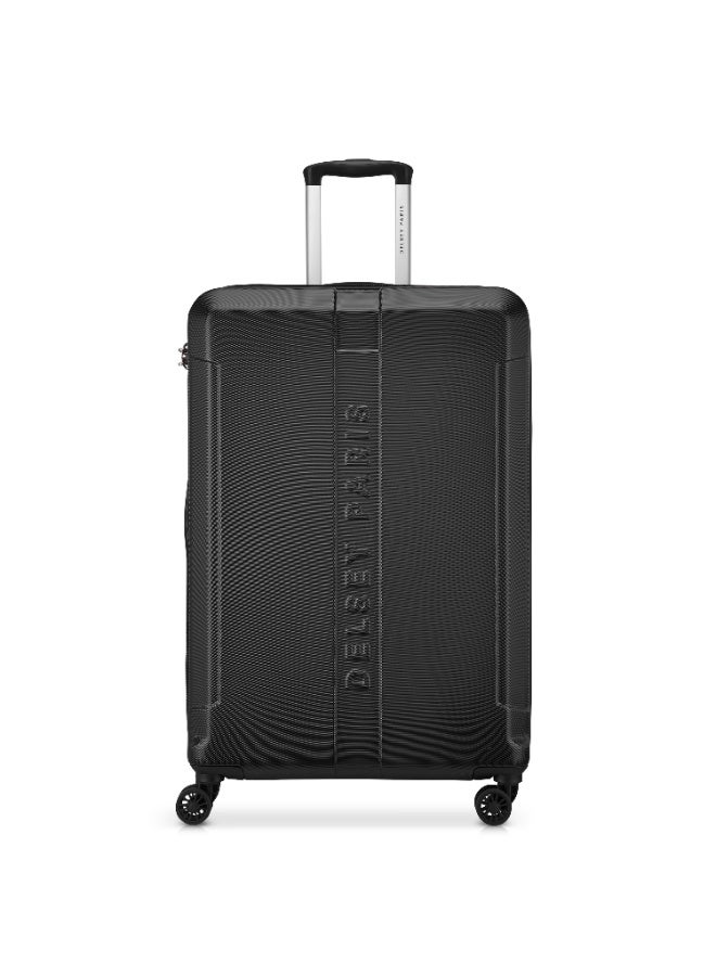 DELSEY Depart 81cm Check-In Trolley | Hard Shell ABS+PC Suitcase | 8 Spinner Wheels | Expandable | TSA Lock | Premium Interior | Black - Image 1