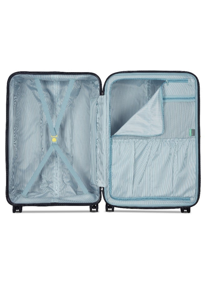 DELSEY Depart 81cm Check-In Trolley | Hard Shell ABS+PC Suitcase | 8 Spinner Wheels | Expandable | TSA Lock | Premium Interior | Black - Image 4