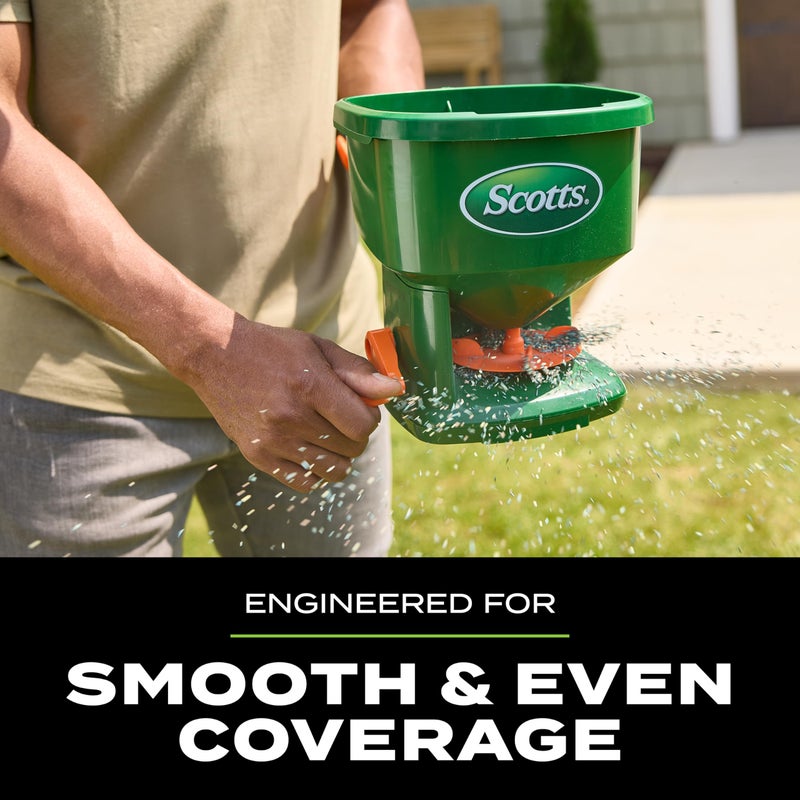 Scotts Whirl Hand-Powered Spreader - for Grass Seed, Lawn Fertilizers, Salt, and Ice Melt, Handheld Spreader Holds up to 1,500 sq. ft. of Product - Image 3