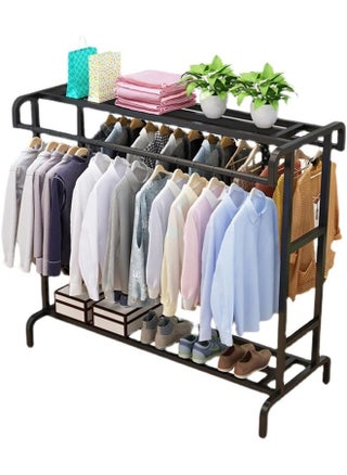 Heavy Duty Clothes Rack with Side Hanger Large Storage Capacity Clothes Organizer and Metal Stand 150 x 50 x 145 cm - pzsku/Z3E9C876E57FEC92FF9EDZ/45/_/1736679923/0fb9b06a-ae6e-4735-b142-0da7509e8bfa