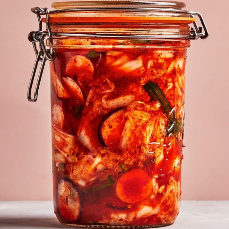 Le Parfait Super Terrine 1L (32oz) French Glass Canning Jar with Airtight Rubber Seal & Wire Bail Closure - BPA-Free Preserving Jar for Water Bath Canning, Food Storage & Gifting - Made in France - Image 2