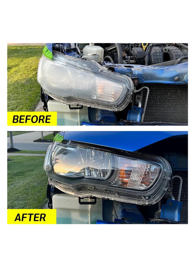 يو إل اتش واي سي مجموعة ترميم المصابيح الأمامية للسيارات من ULHYC، تعمل على ترميم وتلميع المصابيح الأمامية، مجموعة إصلاح كهربائية للعناية بالسيارة، تعيد المصابيح الأمامية إلى حالتها الجديدة - Image 5