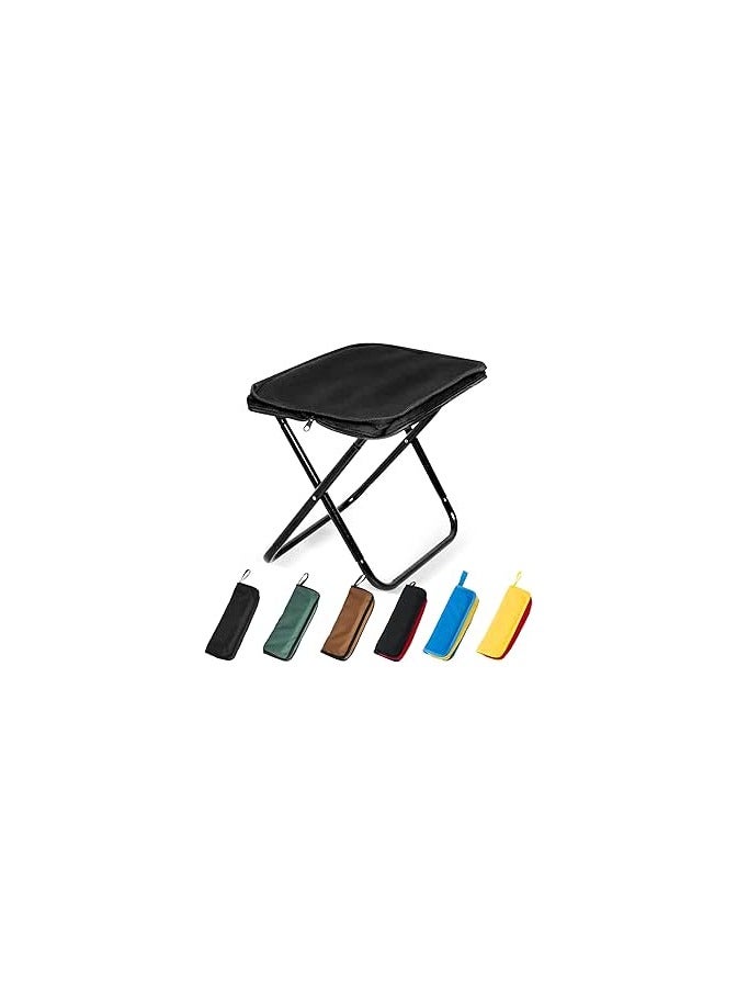 Portable retractable folding stools for adults, telescoping minimax stool heavy duty seat lightweight with carry bag for camping fishing hiking bbq - Image 1