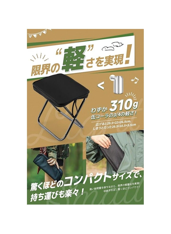 Portable retractable folding stools for adults, telescoping minimax stool heavy duty seat lightweight with carry bag for camping fishing hiking bbq - Image 3