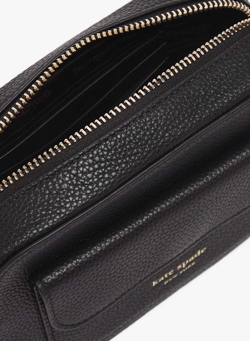 كيت سبيد حقيبة كروس بودي بسحاب وتفاصيل شعار - Image 5