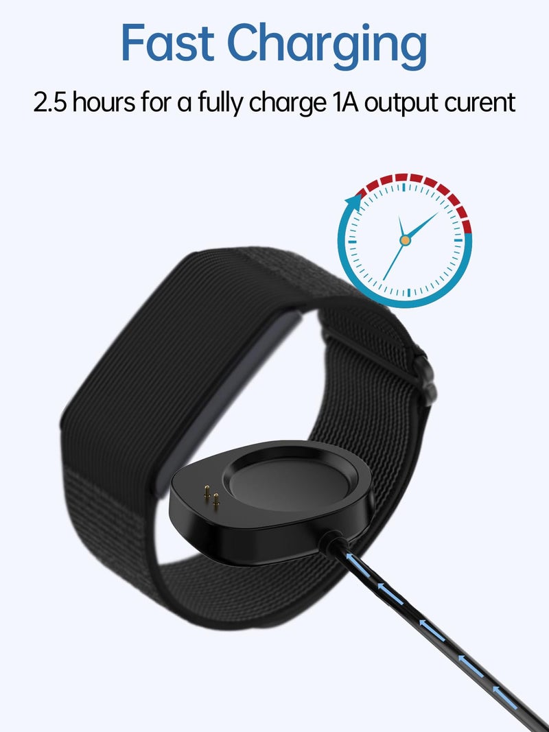 WUNIAK for Amazfit Cheetah2 Pro/Bip Max/T-Rex Ultra 2/Active Max/Active 3 Premium/Helio Strap Fitness Tracker Wristband Charging Dock,WUNIAK Magnetic Charging Base for Amazfit NEW,(No Cable). - Image 5
