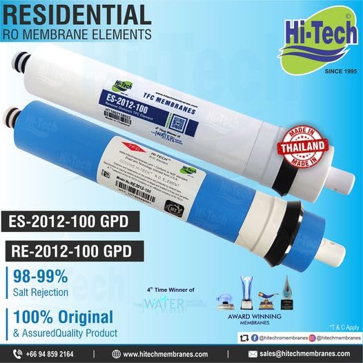 Hi-Tech 100 GPD RO Membrane for All Types of Water Purifiers - 1 Pcs Color May Vary - Image 2