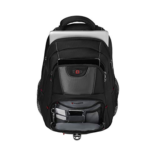 Wenger PILLAR 16 Inch Laptop Backpack, Triple Protect Compartment with Case-Stabilising Platform in Black/Grey (25 Litre)-blend of style & function, Swiss designed, 600633 - Image 5