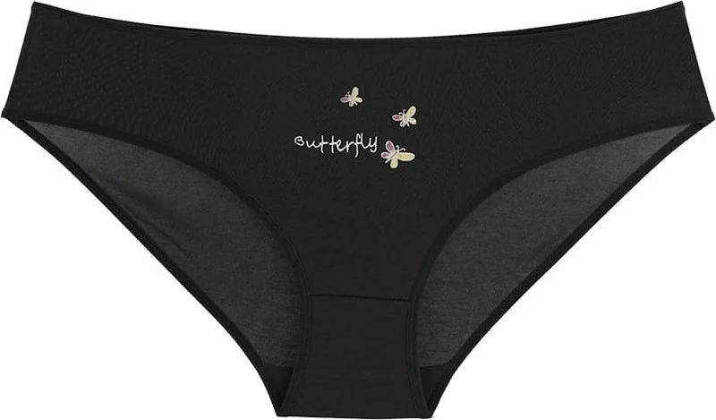 Donella 10-Piece Butterfly Printed Women's High Waist Panties - 31711175B