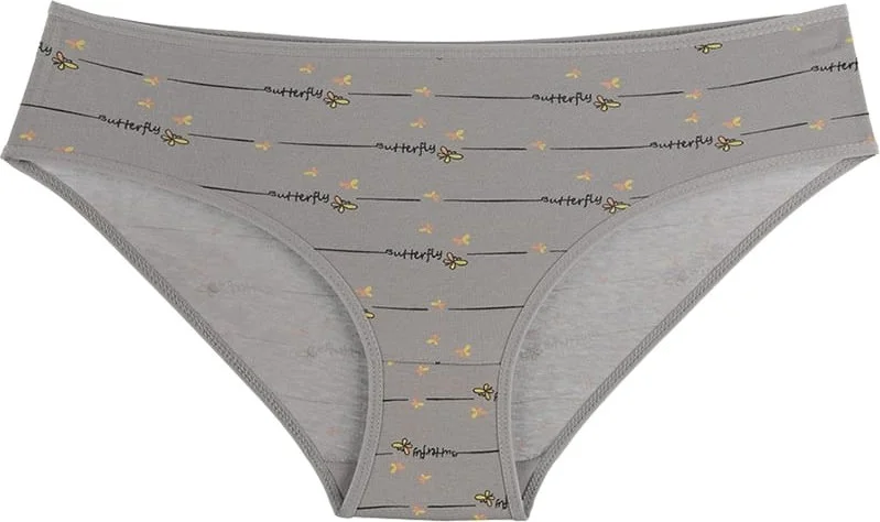 Donella 10-Piece Butterfly Printed Women's High Waist Panties - 31711175B