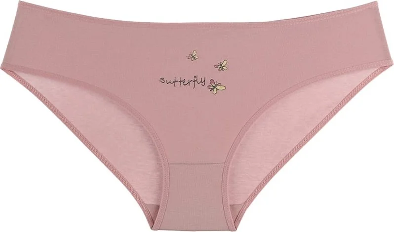 Donella 10-Piece Butterfly Printed Women's High Waist Panties - 31711175B