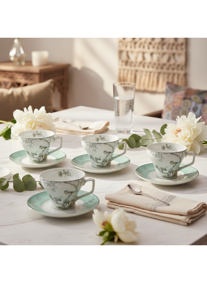 AKDC Angela 12 Pcs Cup & Saucer Set – 130ml - Image 1