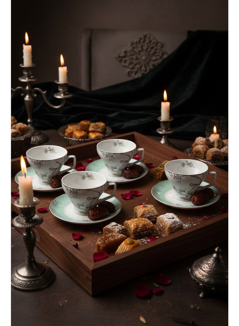 AKDC Angela 12 Pcs Cup & Saucer Set – 130ml - Image 4