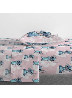 Jay Franco Jay Franco Disney Lilo & Stitch Twin Comforter Set - 5 Piece Bedding Includes Sheet Set & Pillow Covers - Super Soft Kids Floral Bedding  - Image 4