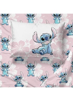 Jay Franco Jay Franco Disney Lilo & Stitch Twin Comforter Set - 5 Piece Bedding Includes Sheet Set & Pillow Covers - Super Soft Kids Floral Bedding  - Image 5