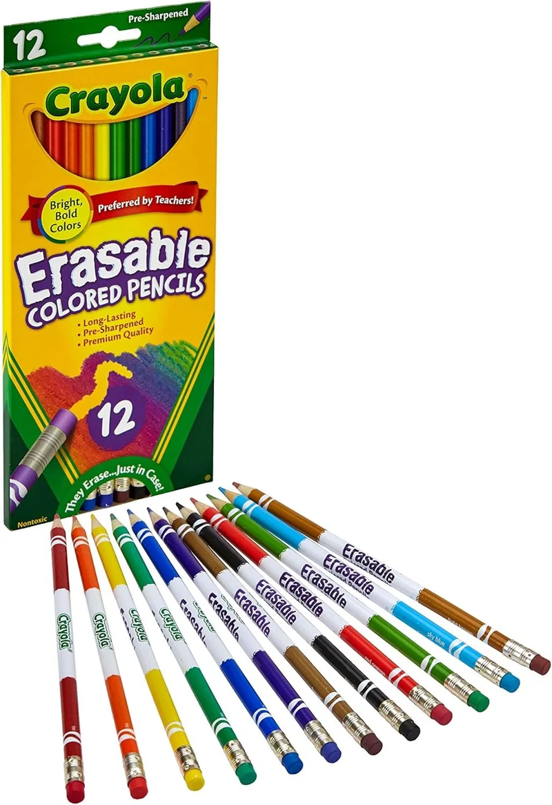 Crayola Crayola Erasable Colored Pencils, School & Art Supplies, Gift for Kids, 12 Count