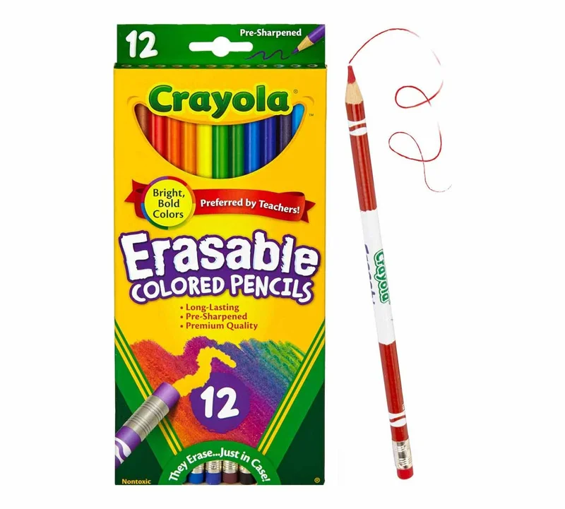 Crayola Crayola Erasable Colored Pencils, School & Art Supplies, Gift for Kids, 12 Count