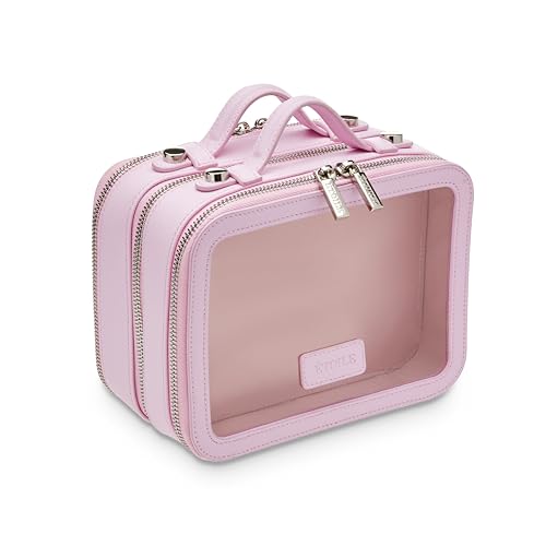 ETOILE - Small Twin Cosmetic Case Lavender Pink - Dual Compartment Cosmetic Beauty Organizer & Toiletry Case - Image 1