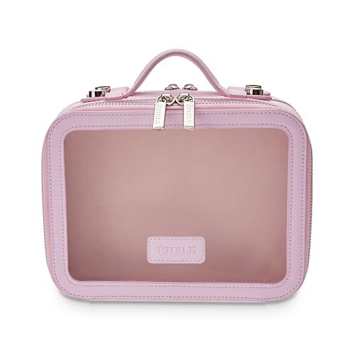 ETOILE - Small Twin Cosmetic Case Lavender Pink - Dual Compartment Cosmetic Beauty Organizer & Toiletry Case - Image 3
