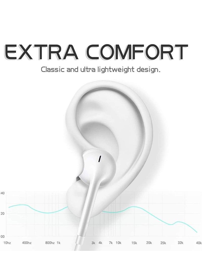 ELTRAZONE Type C Earphone Connector(Built-in Microphone & Volume Control) in-Ear Stereo Headphone/Headset Compatible with Samsung,OnePlus,Moto,Honor,iPad Air,MacBook Air & Pro - Image 5