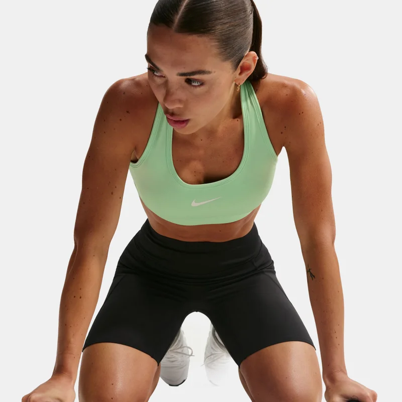 Nike Green Women's Dri-FIT Swoosh Medium-Support Training Sports Bra for Women | Best Price UAE