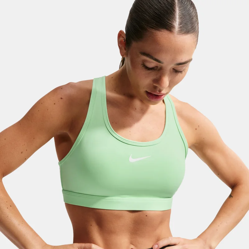 Nike Green Women's Dri-FIT Swoosh Medium-Support Training Sports Bra for Women | Best Price UAE