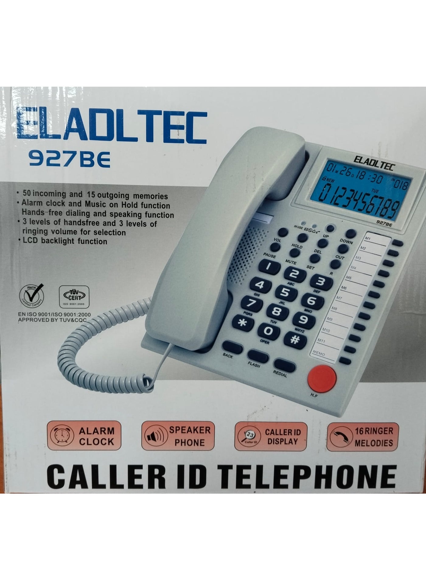 EL-Adl.Tec EL-Adl.Tec Corded Landline Phone 927be Z3E9D26BA71A67A893C1DZ