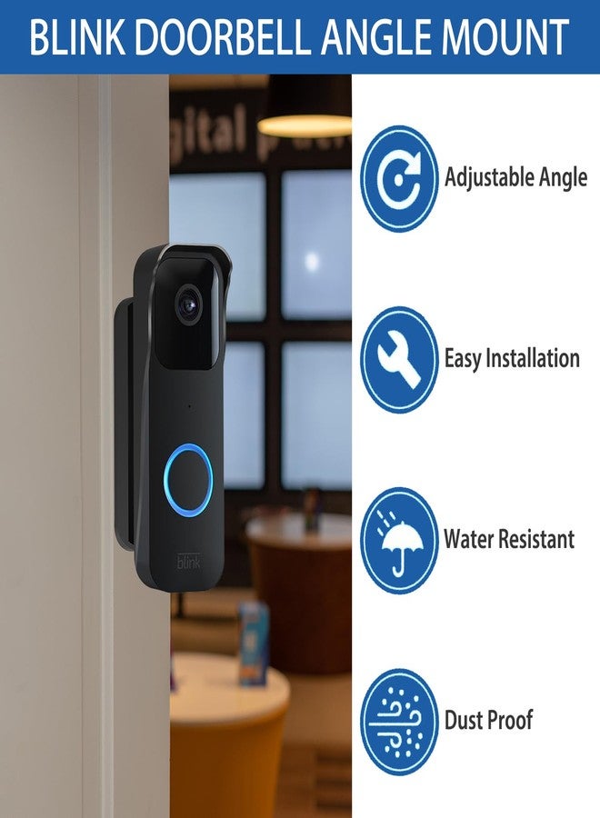Averfeel Blink Doorbell Mount - Adjustable Angle Mount Kit, Black, Wall Mount - Image 4