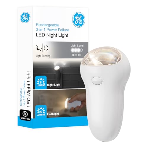GE Rechargeable LED Power Failure Night Light 3in1 11281