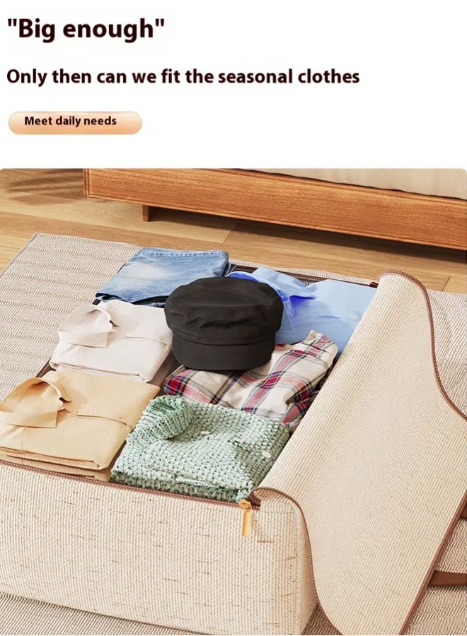 1/2/3 Packs Organizing Bags With Zippers And Handles Storage Bag, Space Saving Clothes Storage Bag,Collapsible Moving Bags For Travelling, Moving Home - Image 5