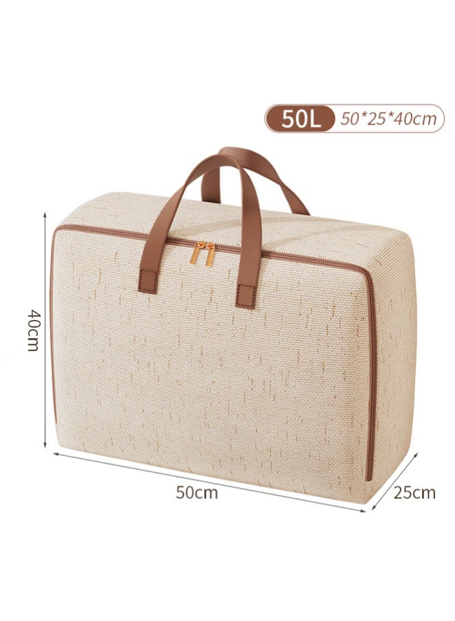 1/2/3 Packs Organizing Bags With Zippers And Handles Storage Bag, Space Saving Clothes Storage Bag,Collapsible Moving Bags For Travelling, Moving Home - Image 2