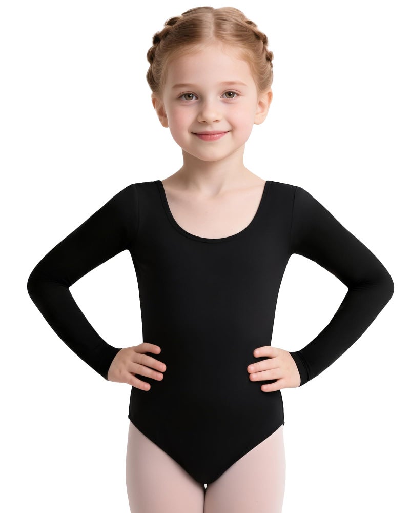 iMucci Long Sleeve Leotards for Girls Ballet Leotard Gymnastics Leotards for Girls Dance Leotard for Toddler Ballerina Kids Outfits 2-14 Years - Image 1