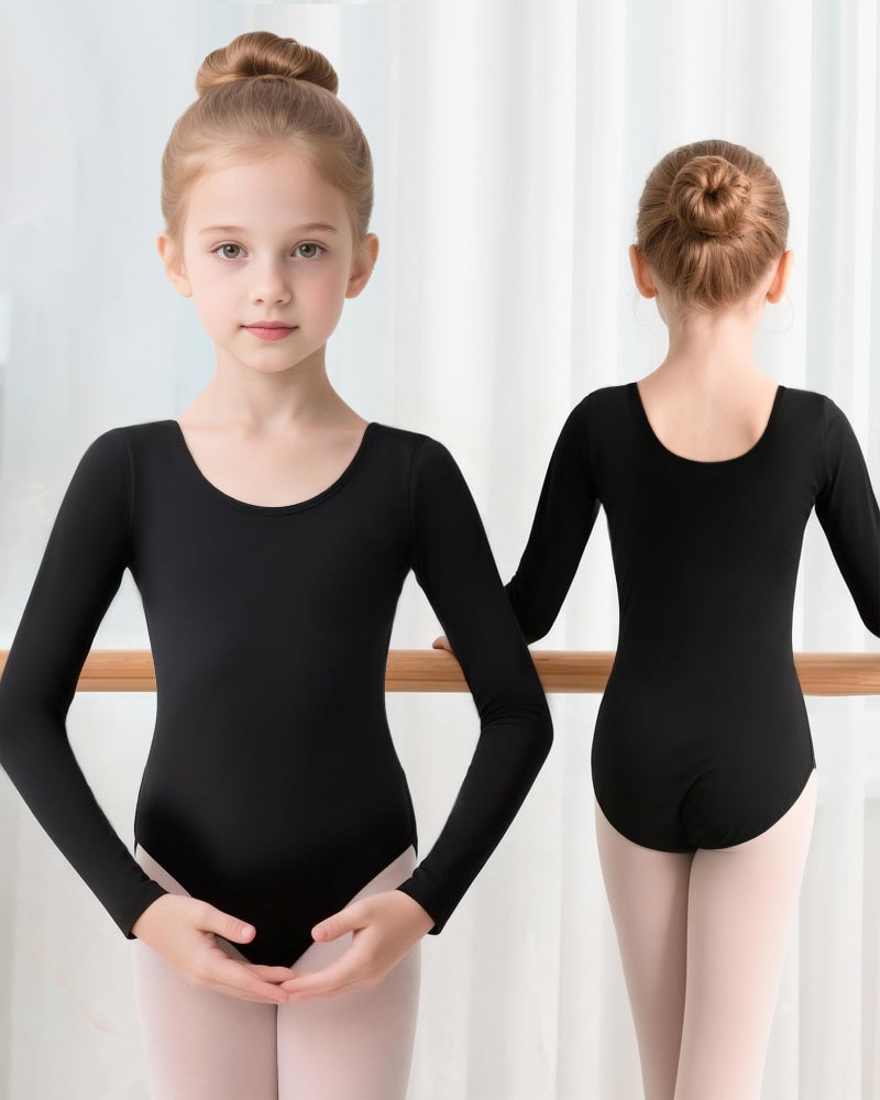 iMucci Long Sleeve Leotards for Girls Ballet Leotard Gymnastics Leotards for Girls Dance Leotard for Toddler Ballerina Kids Outfits 2-14 Years - Image 2