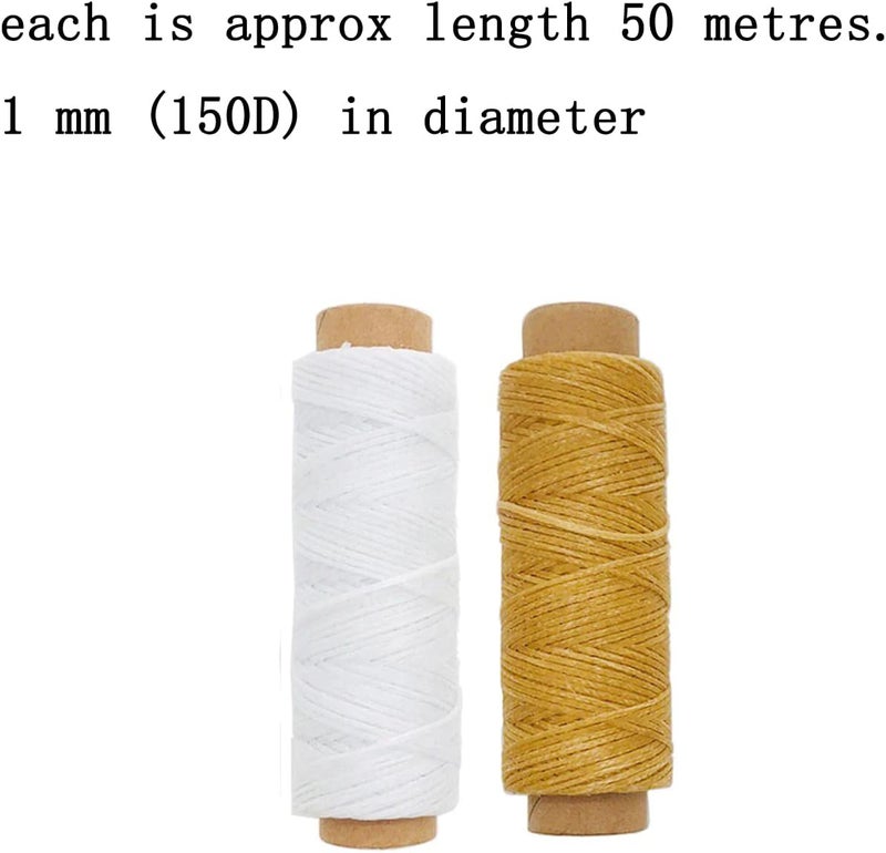 MYYZMY Bookbinding Tools, 16 Pieces Starter Tools Set Bone Folder Paper Creaser, Large-Eye Needles, Awl, Waxed Thread for DIY Bookbinding Crafts and Sewing Supplies - Image 3