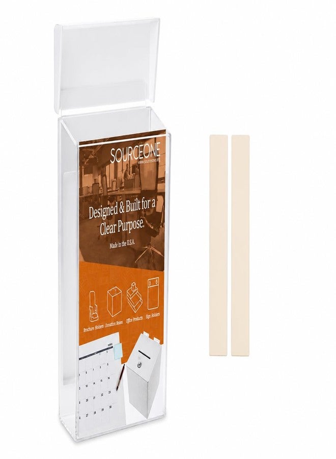 SourceOne SOURCE ONE UV Resistant Outdoor Brochure Holder Acrylic Wall Mounting Literature Dispenser - Image 1