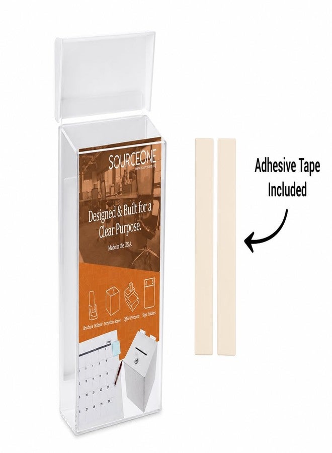 SourceOne SOURCE ONE UV Resistant Outdoor Brochure Holder Acrylic Wall Mounting Literature Dispenser - Image 2