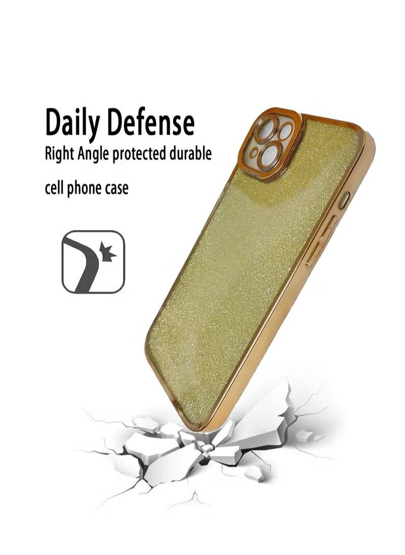 X-level iPhone 15 Case Cover For Women Girls Glitter Luxury Flexible Plating Shockproof Full Camera Lens Protective Protection Accessories Phone Back Cover  - Image 3