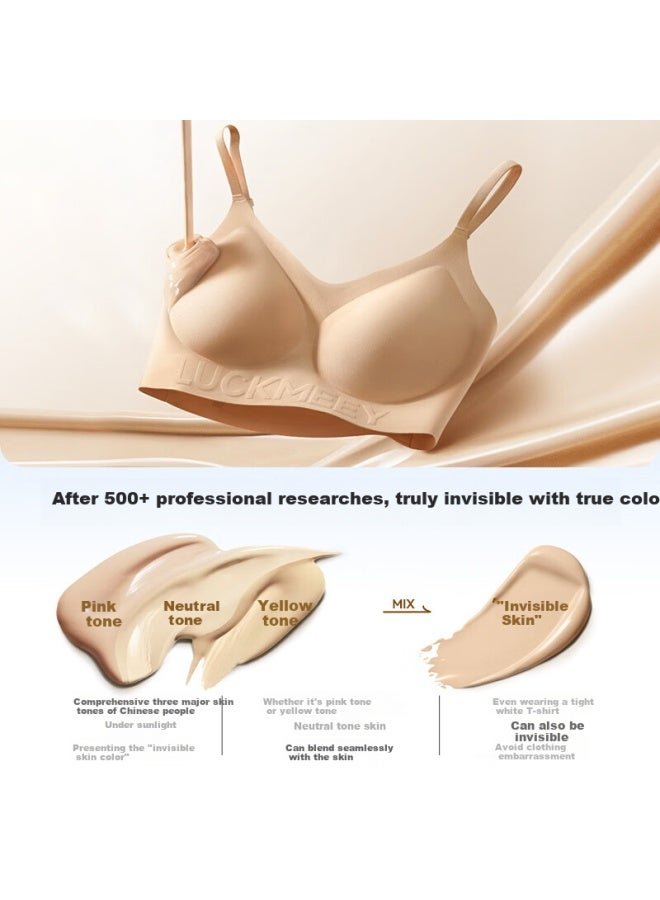 Luckmeey invisible Liquid Foundation Bra No Size Invisible Comfortable Beauty Back Bra Thin Shoulder Strap Bra - Image 2