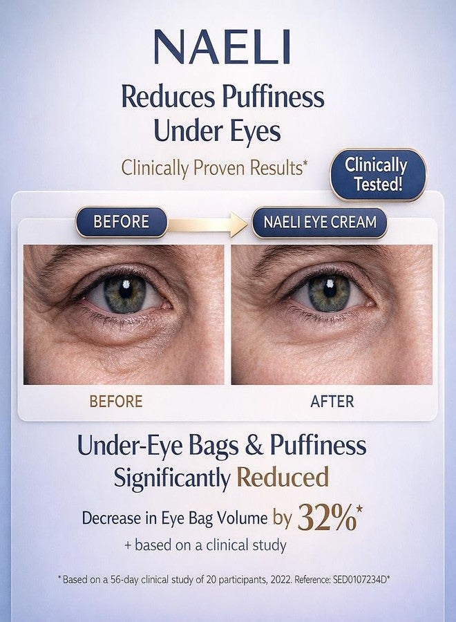 NAELI Eye Cream for Dark Circles, Puffiness & Wrinkles with Anti Aging Apple Stem Cell & Peptide Complex - Reduces Fine Lines, Diminishes Bags & Restores Under Eye, 15ml - Image 3