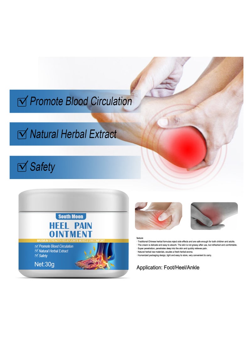 ساوث مون كريم ساوث مون لتدليك آلام كعب القدم وأصابع القدم والتهاب اللفافة الأخمصية وألم الأوتير وتخفيف التورم والكدمات - كريم عشبي مهدئ (2 قطعة) - Image 4